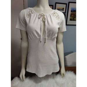 Free People Appliqued Top